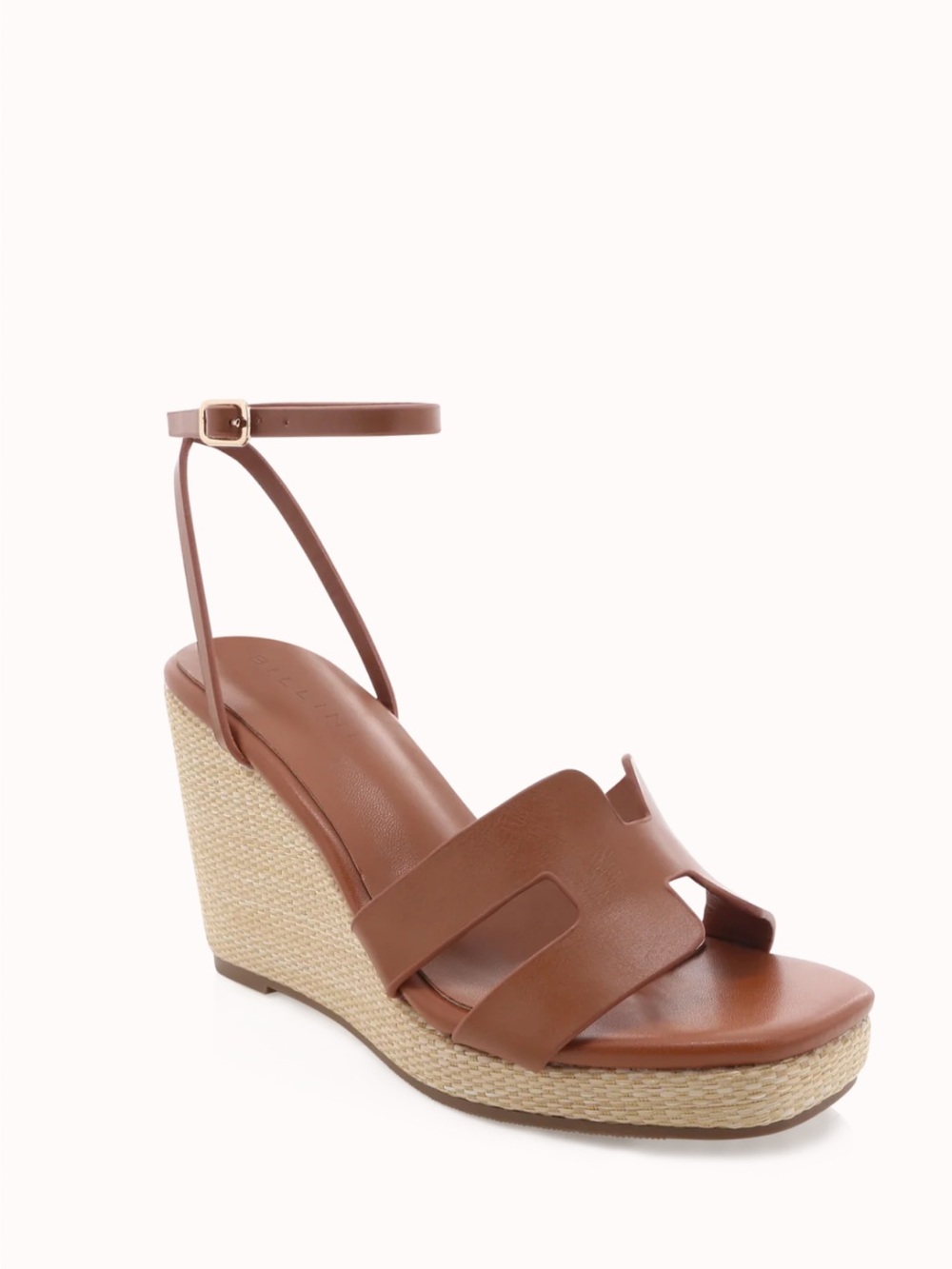 Billini Tan Delphinia Wedge Sandal NWT Sz 7
